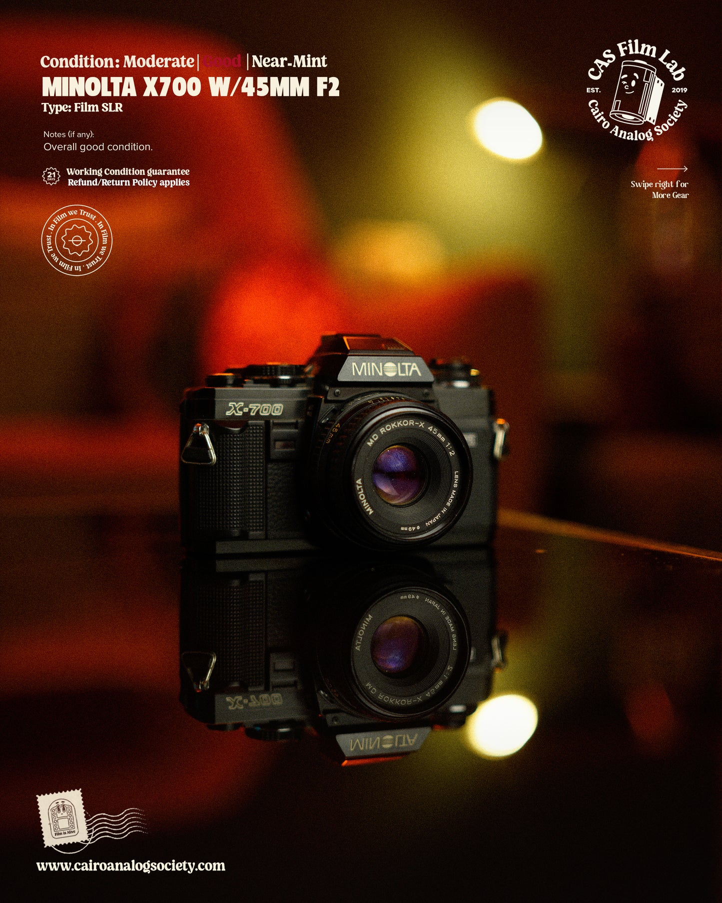 Minolta X700 w/ 45mm f2