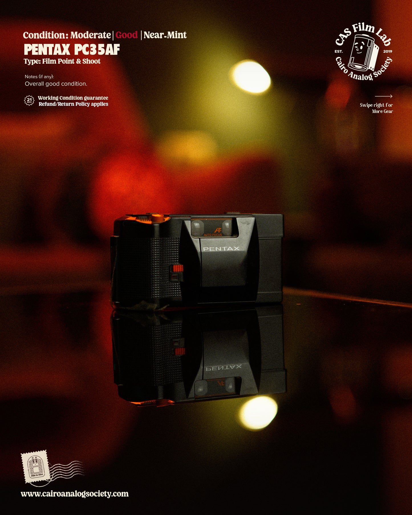 Pentax PC35AF (Battery door needs tape)