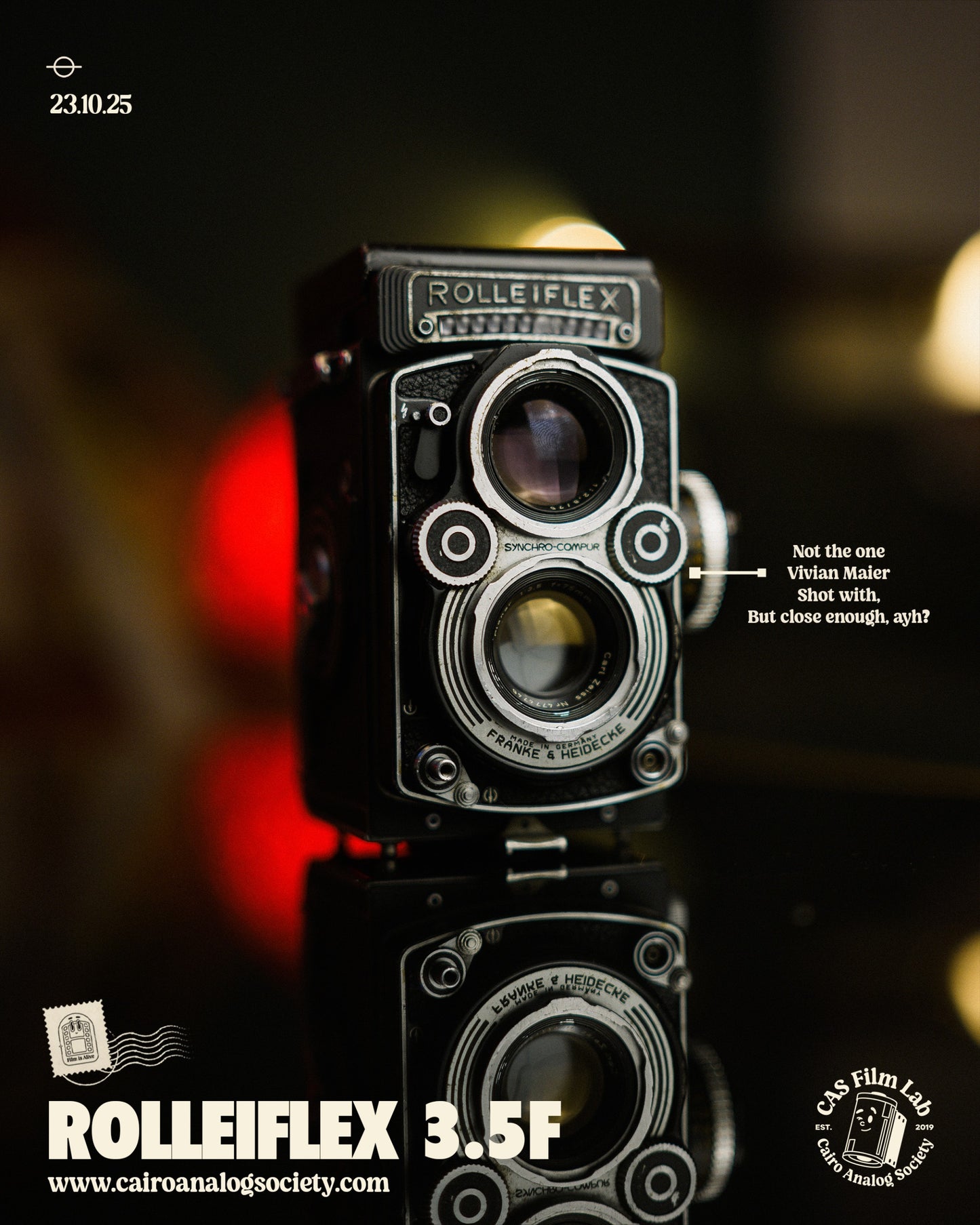 Rolleiflex 3.5F Tessar [Non-working lightmeter]