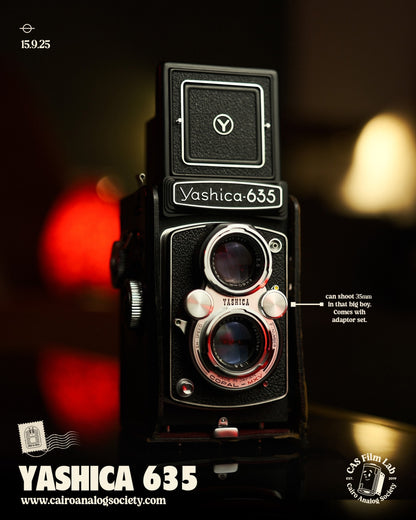 Yashica 635 Medium Format TLR w/ adaptor kit