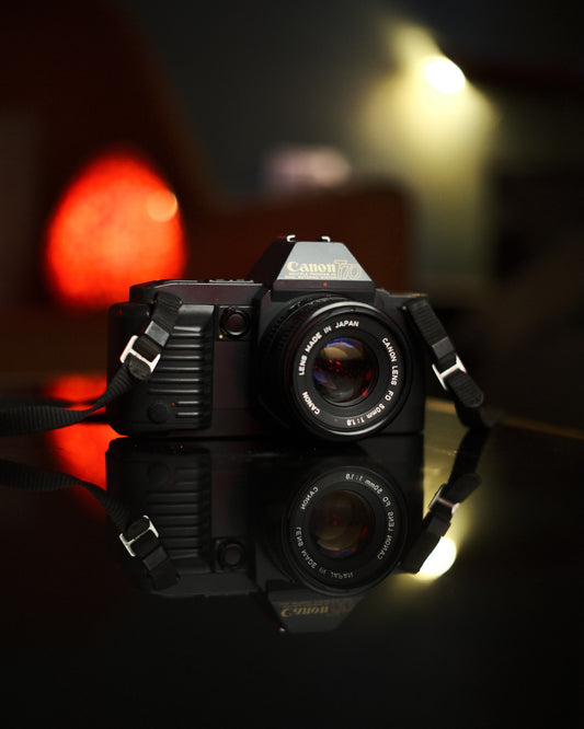 Canon t70 with 50mm f1.8 - 35mm Film Camera