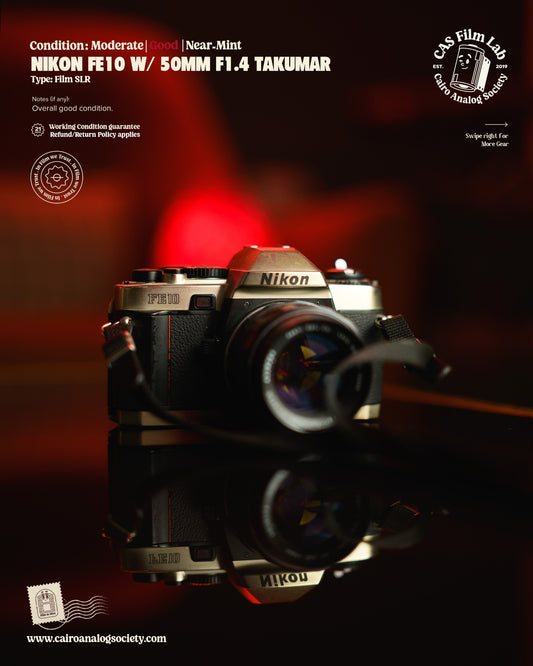 Nikon fe10 w/ 50mm f1.4 takumar