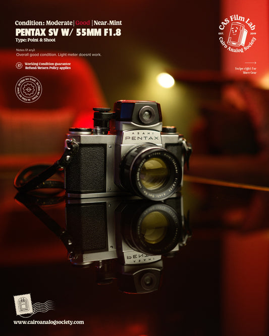 Pentax sv w/ 55mm f1.8